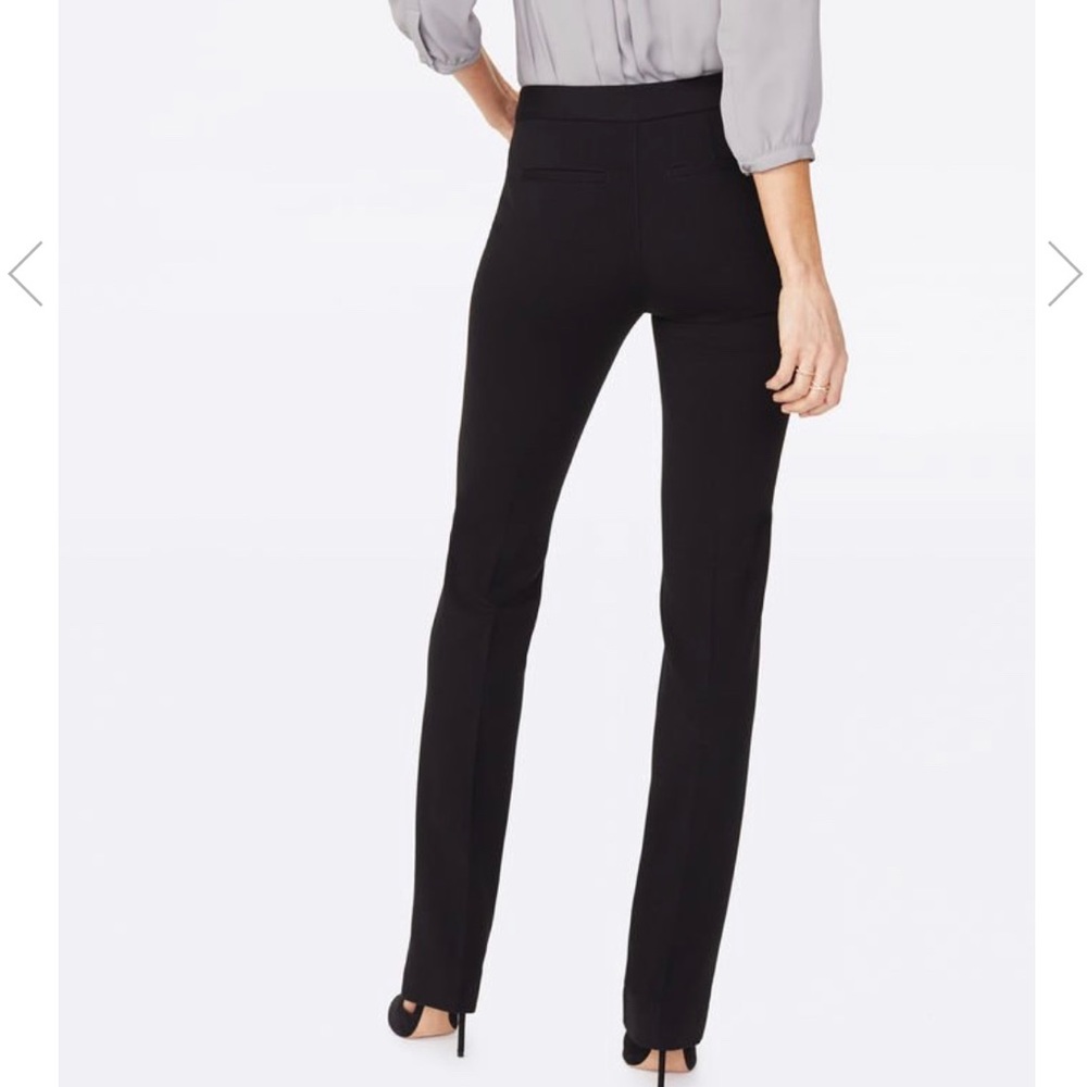 NYDJ black ponte knit trouser pant. Like New